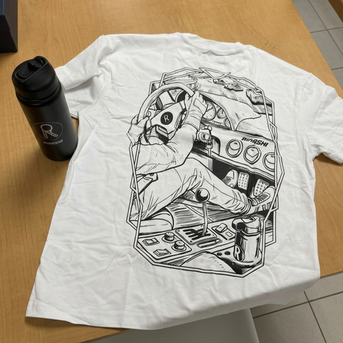 F50 Short Sleeve White Tee