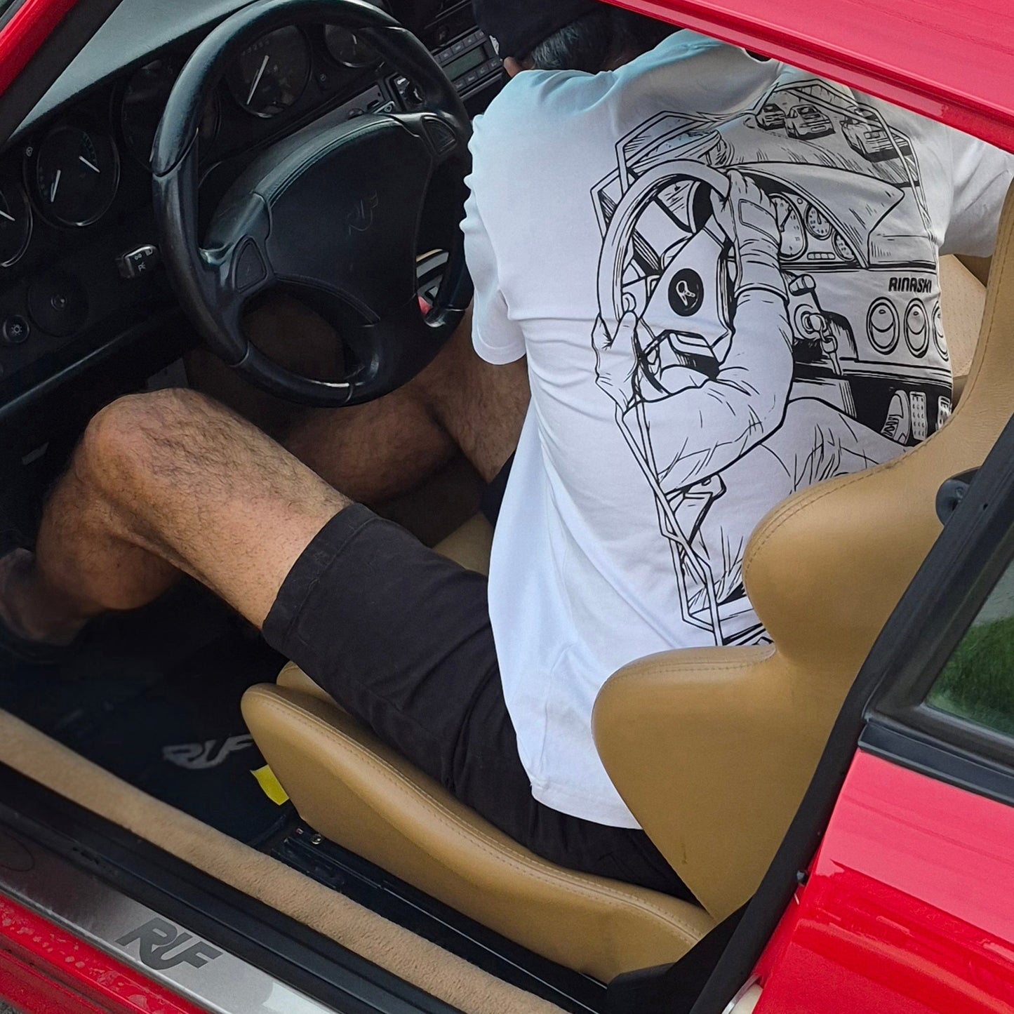 F50 Short Sleeve White Tee