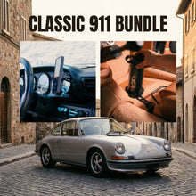 Classic Porsche 911 bundle with gauge phone mount and universal seat rail cup holder