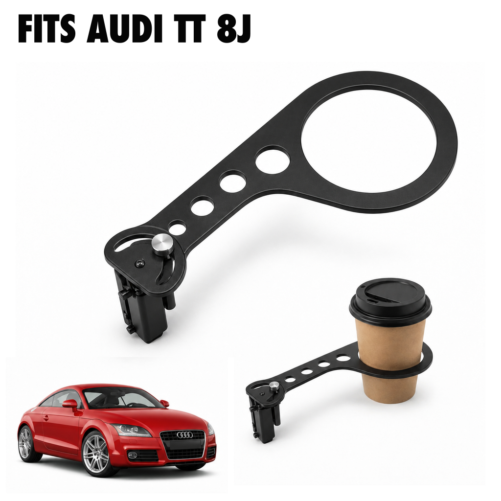 Rinashi Audi TT 8J no-drill seat-rail cup holder with Audi TT 8J vehicle