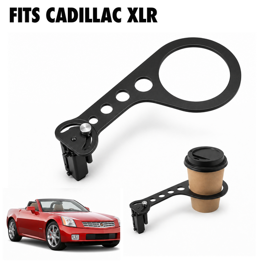 Rinashi Cadillac XLR no-drill seat-rail cup holder with Cadillac XLR vehicle