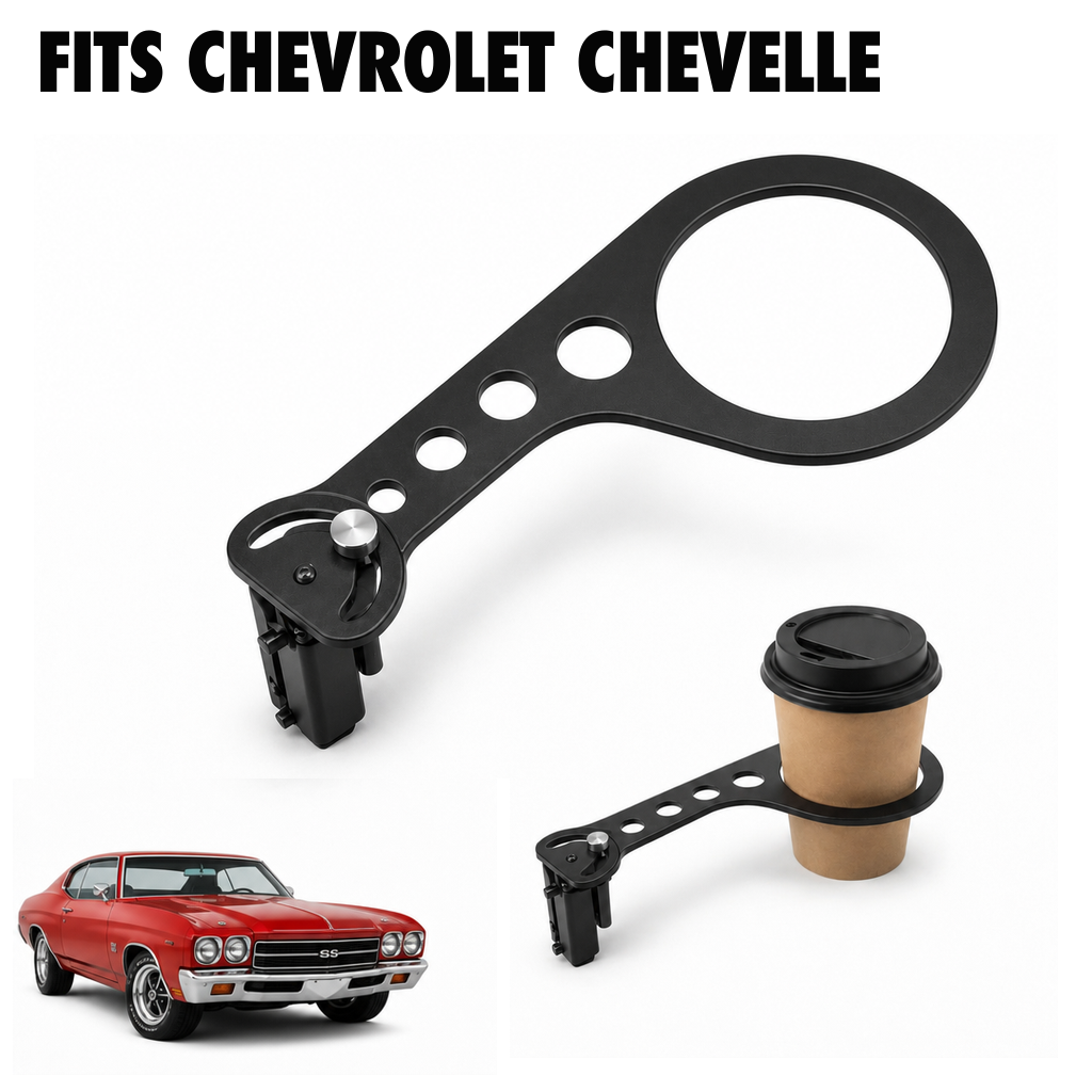 Rinashi Chevrolet Chevelle no-drill seat-rail cup holder with Chevrolet Chevelle vehicle