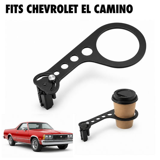 Rinashi Chevrolet El Camino no-drill seat-rail cup holder with Chevrolet El Camino vehicle