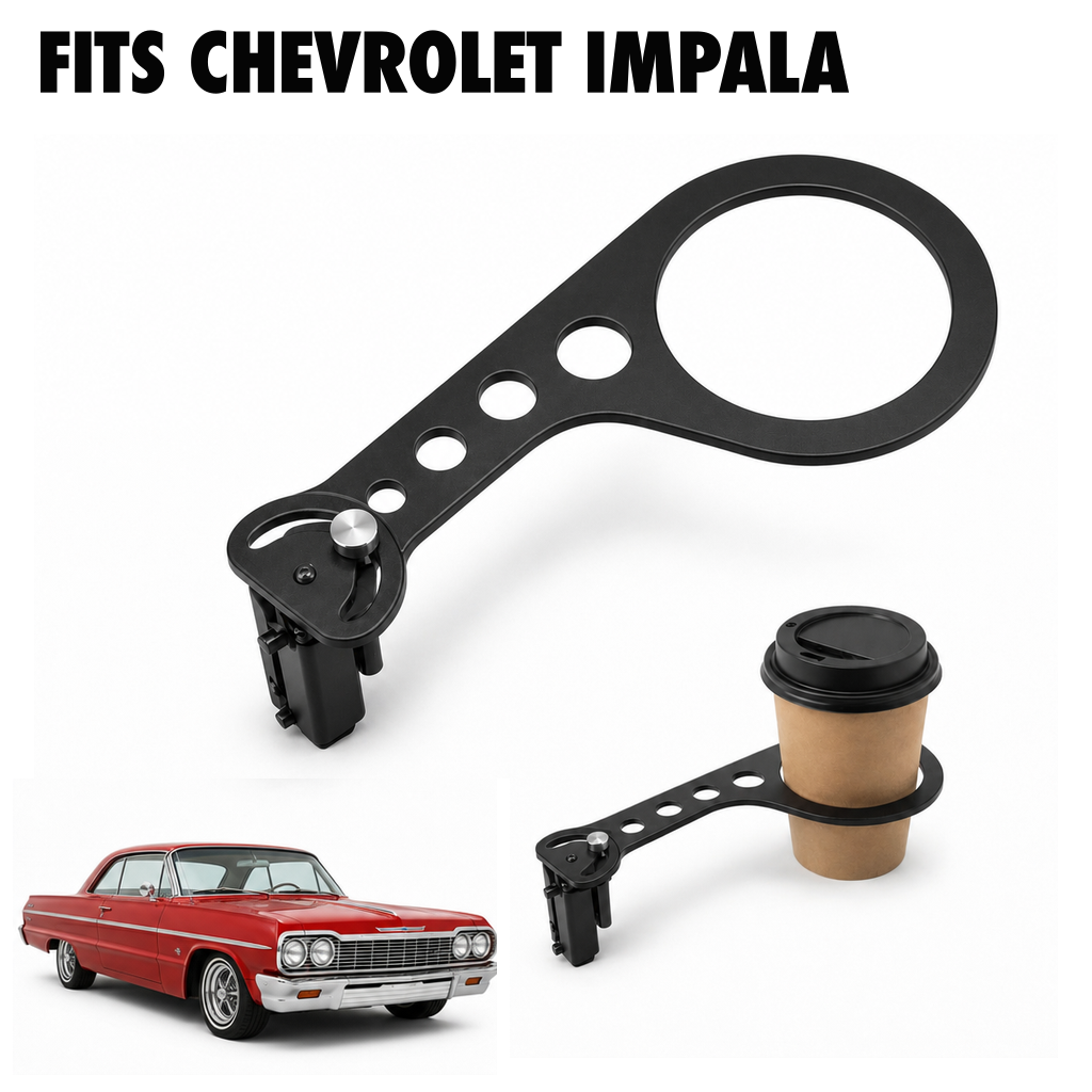 Rinashi Chevrolet Impala no-drill seat-rail cup holder with Chevrolet Impala vehicle