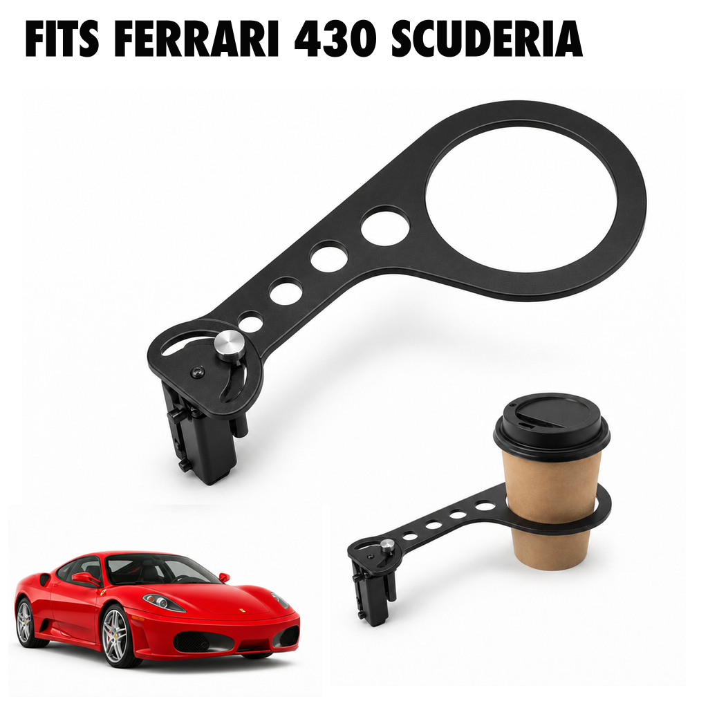 Rinashi Ferrari 430 Scuderia no-drill seat-rail cup holder with Ferrari 430 Scuderia vehicle