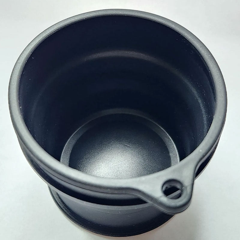 Close-up of FlexCup pocket interior and molded front tab
