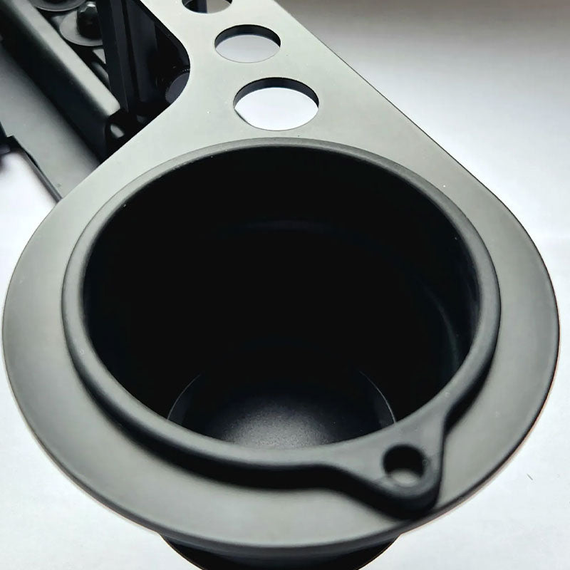 FlexCup silicone insert nested in the cup holder top plate