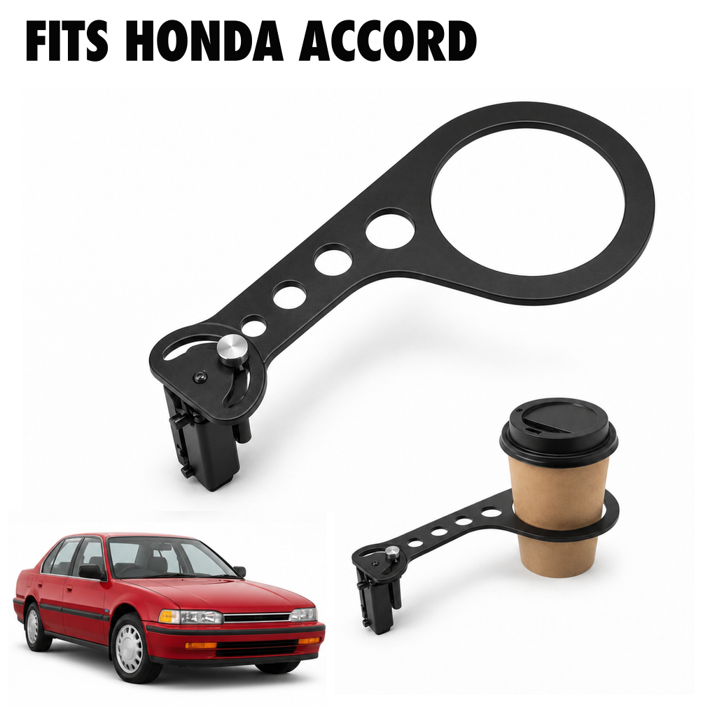 Rinashi Honda Accord no-drill seat-rail cup holder with Honda Accord vehicle