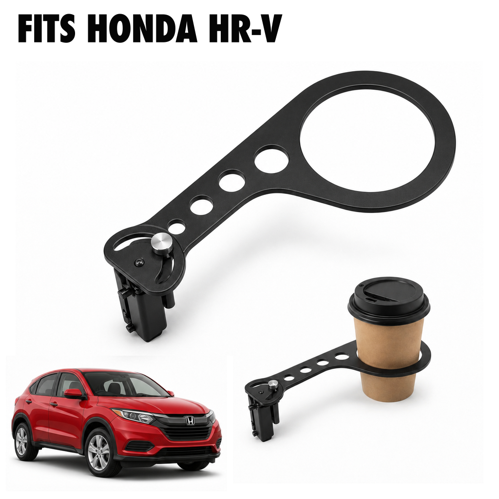 Rinashi Honda HR-V no-drill seat-rail cup holder with Honda HR-V vehicle