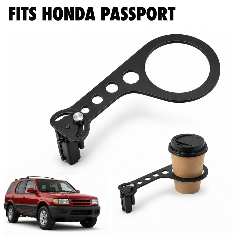 Rinashi Honda Passport no-drill seat-rail cup holder with Honda Passport vehicle