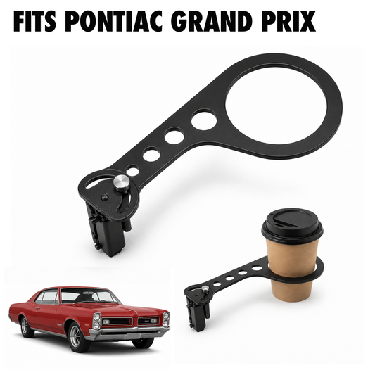 Rinashi Pontiac Grand Prix no-drill seat-rail cup holder with Pontiac Grand Prix vehicle
