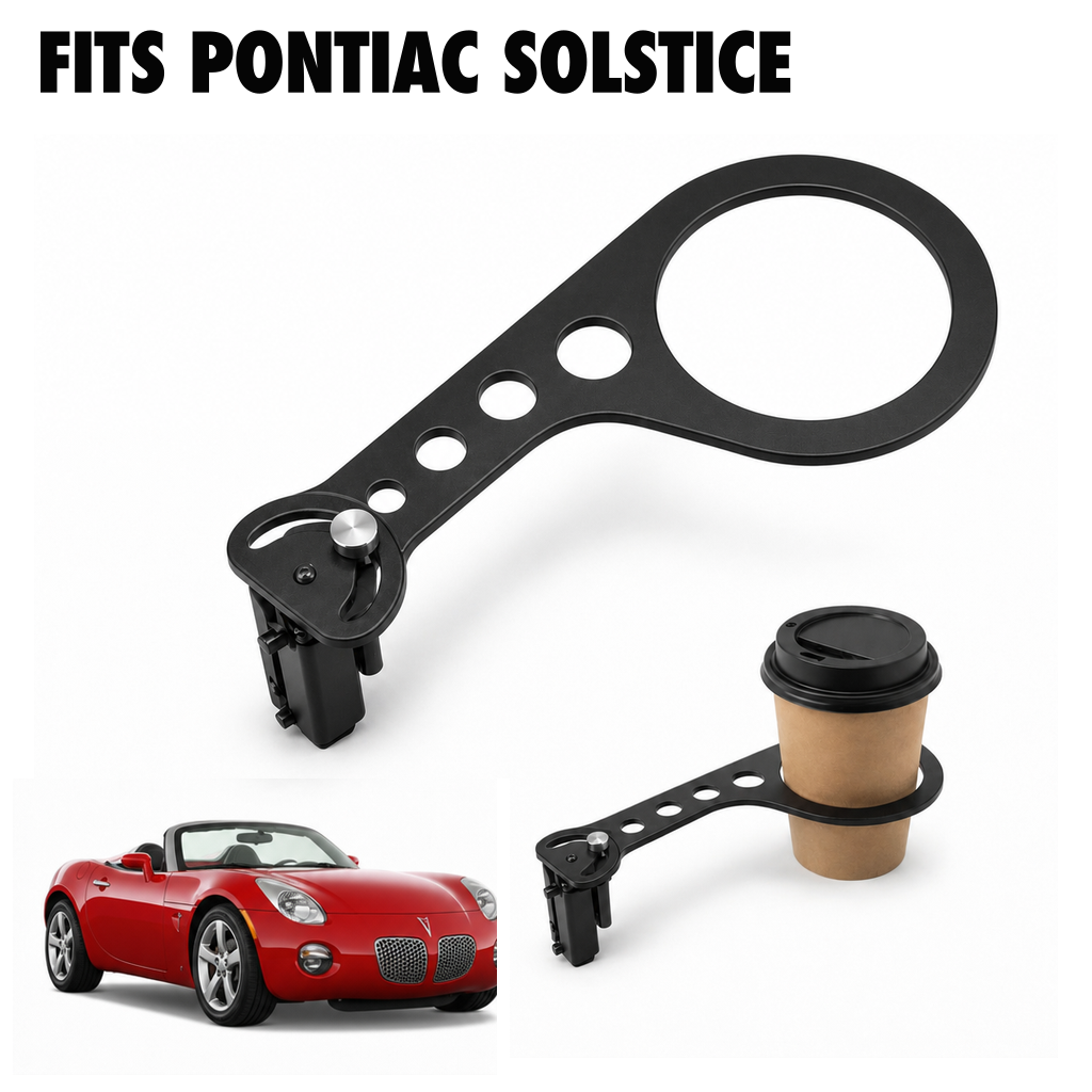 Rinashi Pontiac Solstice no-drill seat-rail cup holder with Pontiac Solstice vehicle