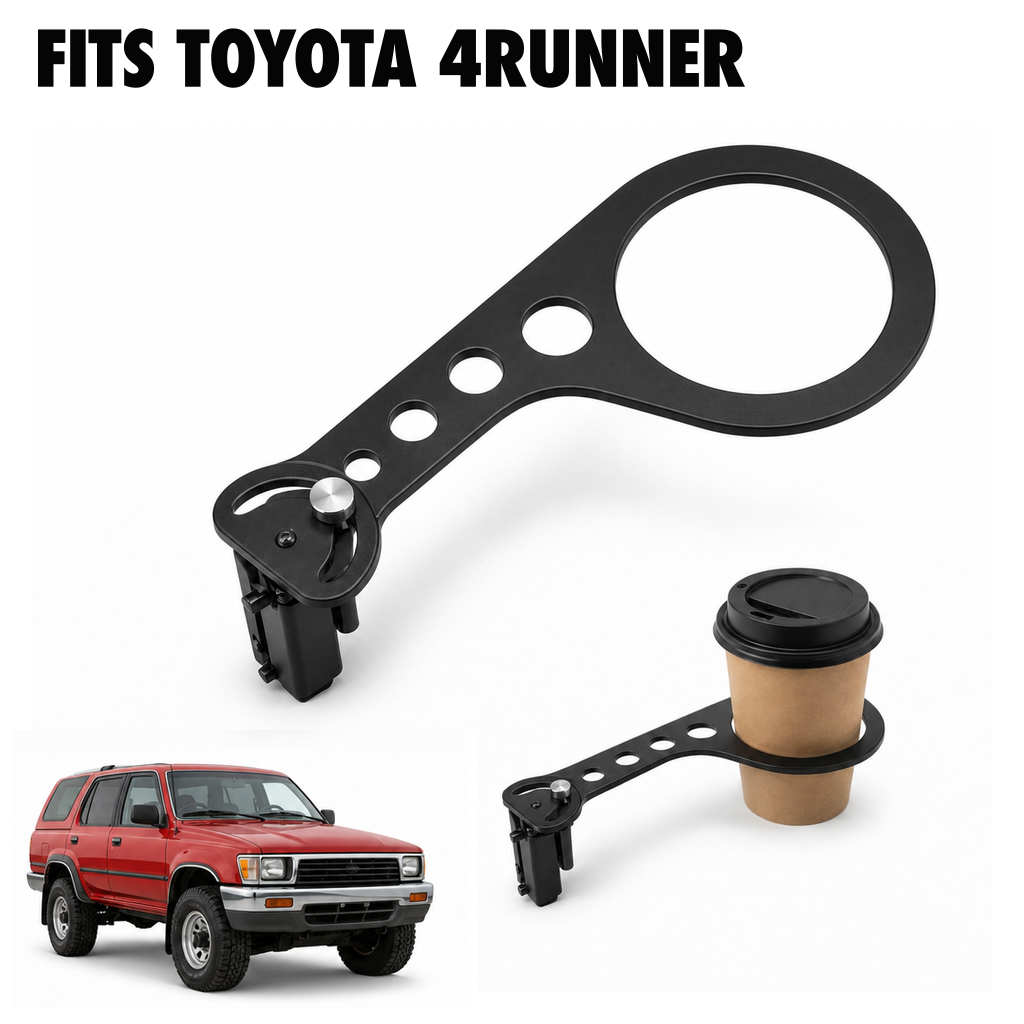 Rinashi Toyota 4Runner no-drill seat-rail cup holder with Toyota 4Runner vehicle